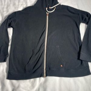 Volcom Women’s LIL “Lived in Lounge”Black Full-Zip Hoodie Size XL